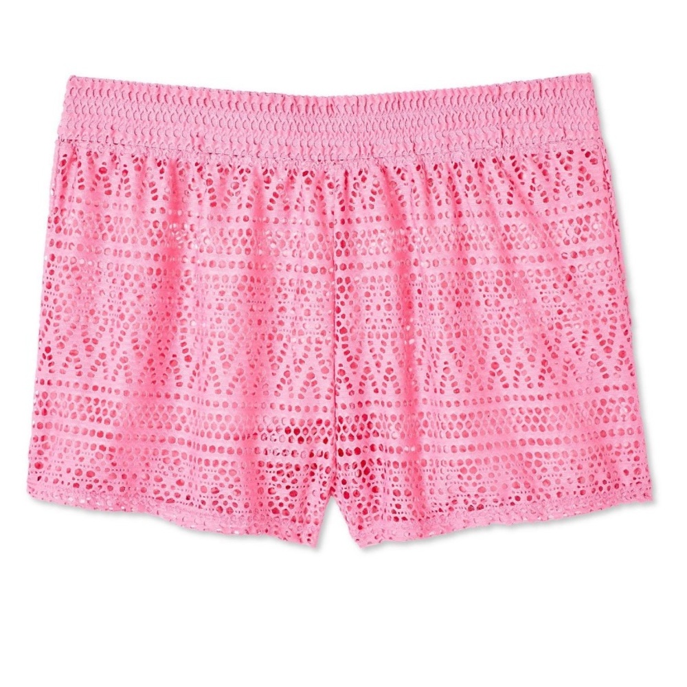 NWT Pink XL 14/16 George Girls' Crochet Swim Short